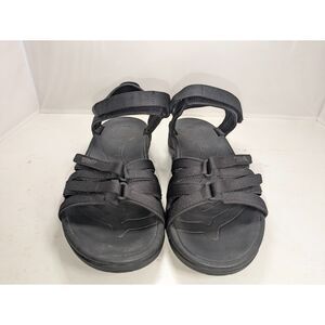 Teva Black Strappy Hiking Walking Sandals Size 9 Outdoor Sport Comfort